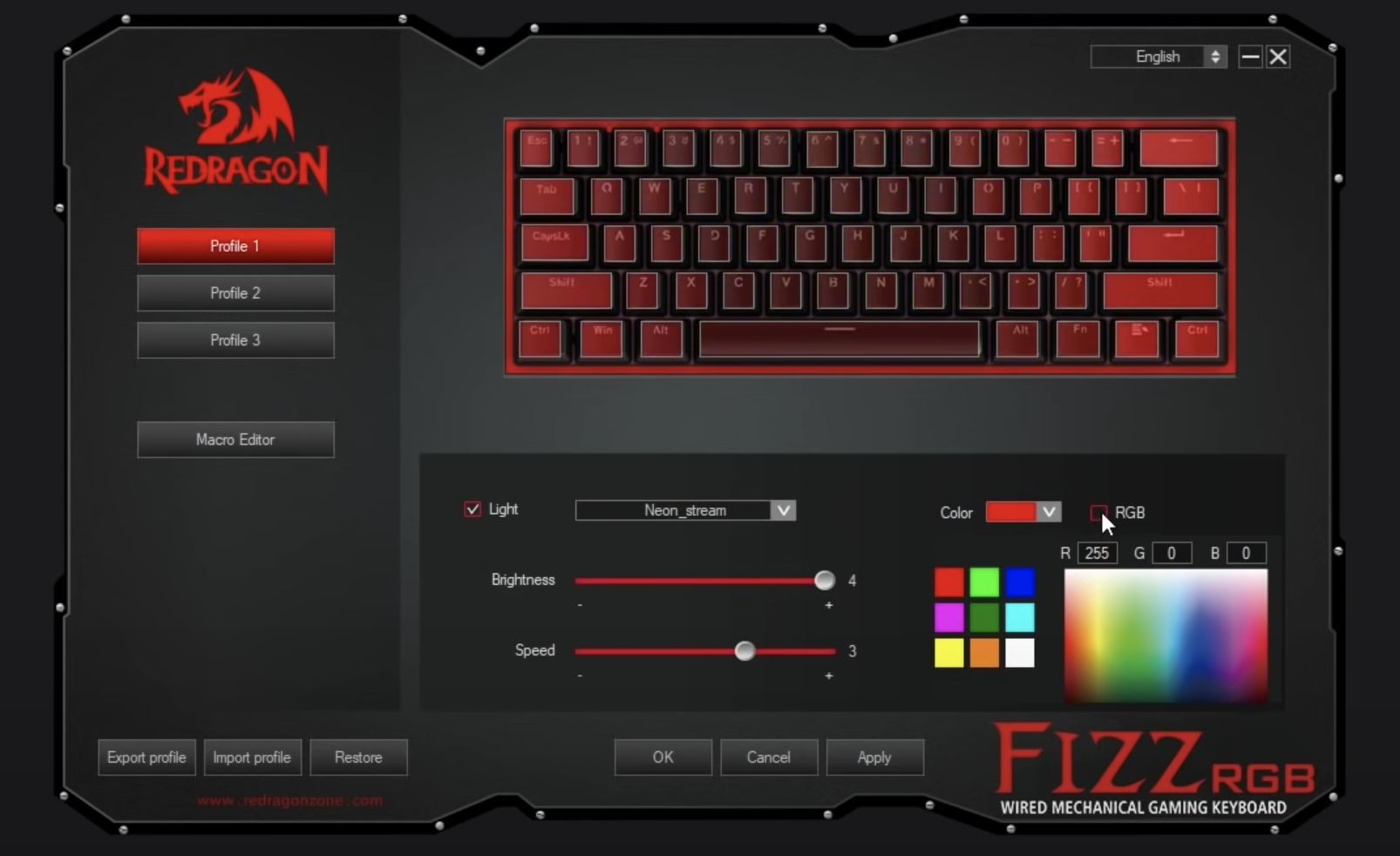 Профили для клавиатуры reddragon fizz - ТОПоГИС