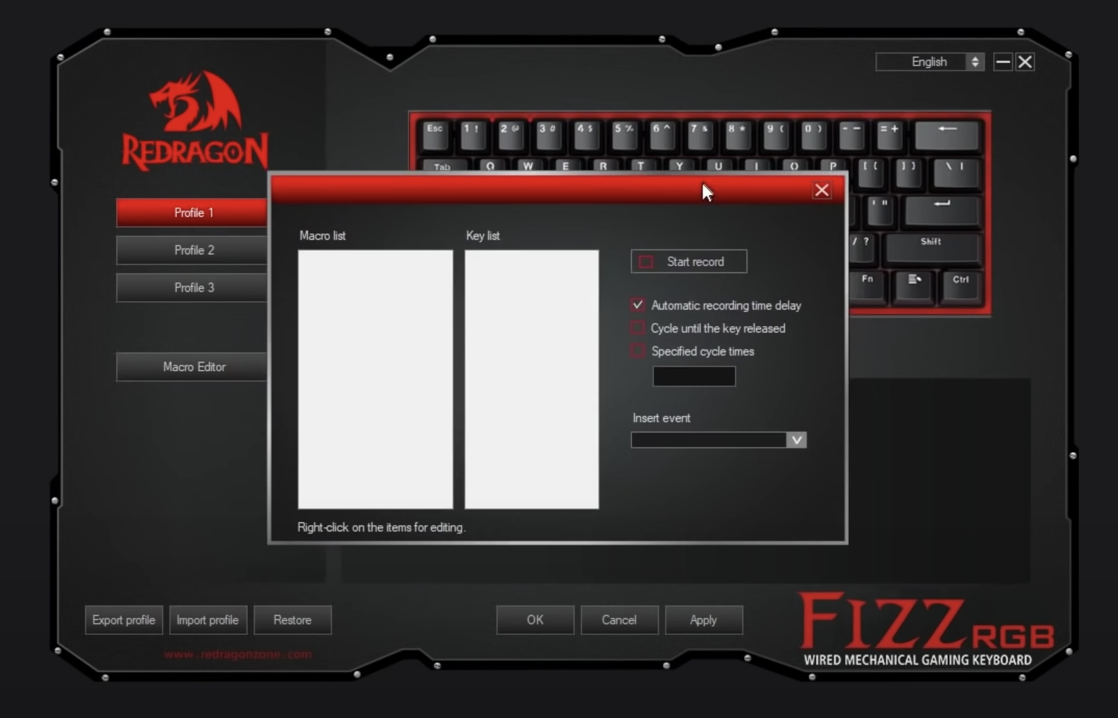 Профили для клавиатуры reddragon fizz - ТОПоГИС